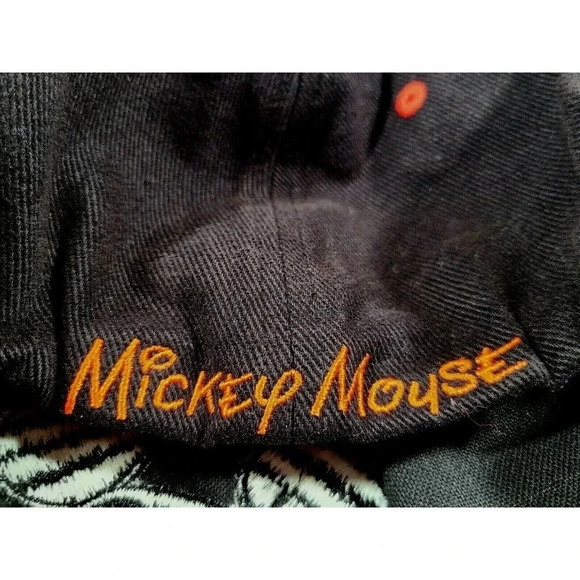 Disney Parks Mickey Mouse Hat Cap Size Youth Black Red Embroidered - Picture 4 of 7